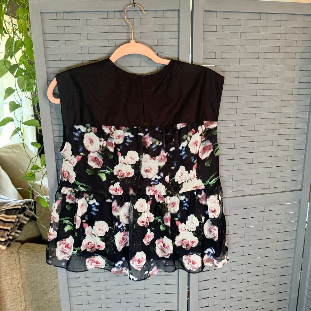 NWT Rebecca Minkoff Summer Floral‎ Blouse, Size Small